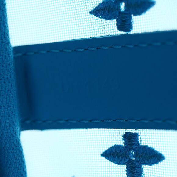 LOUIS VUITTON Monogram Mesh Keepall Triangle 50 Bag Blue M45048 - Picture 11 of 16